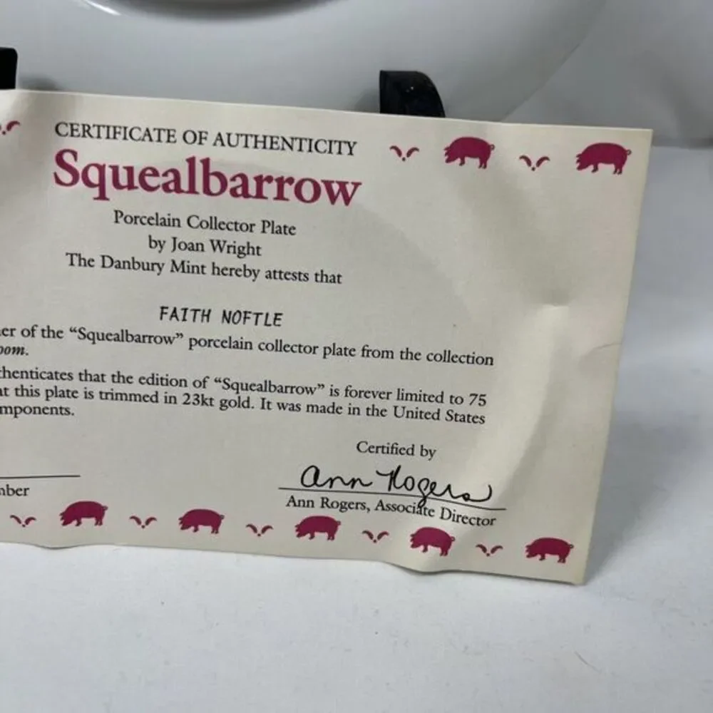 Danbury Mint, Pigs in‎ Bloom, Joan Wright, 